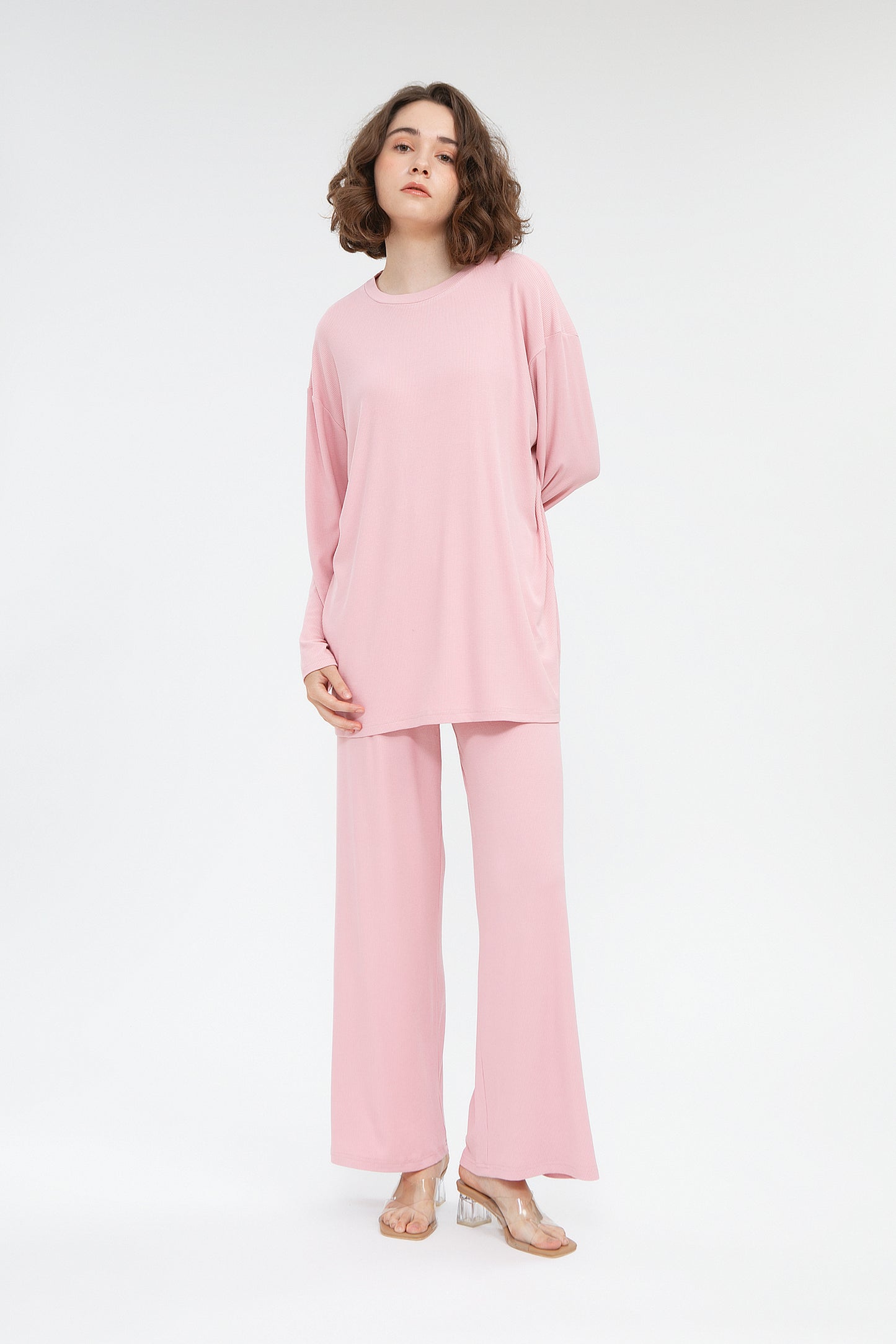 Premium Knit Set: Soft Pink