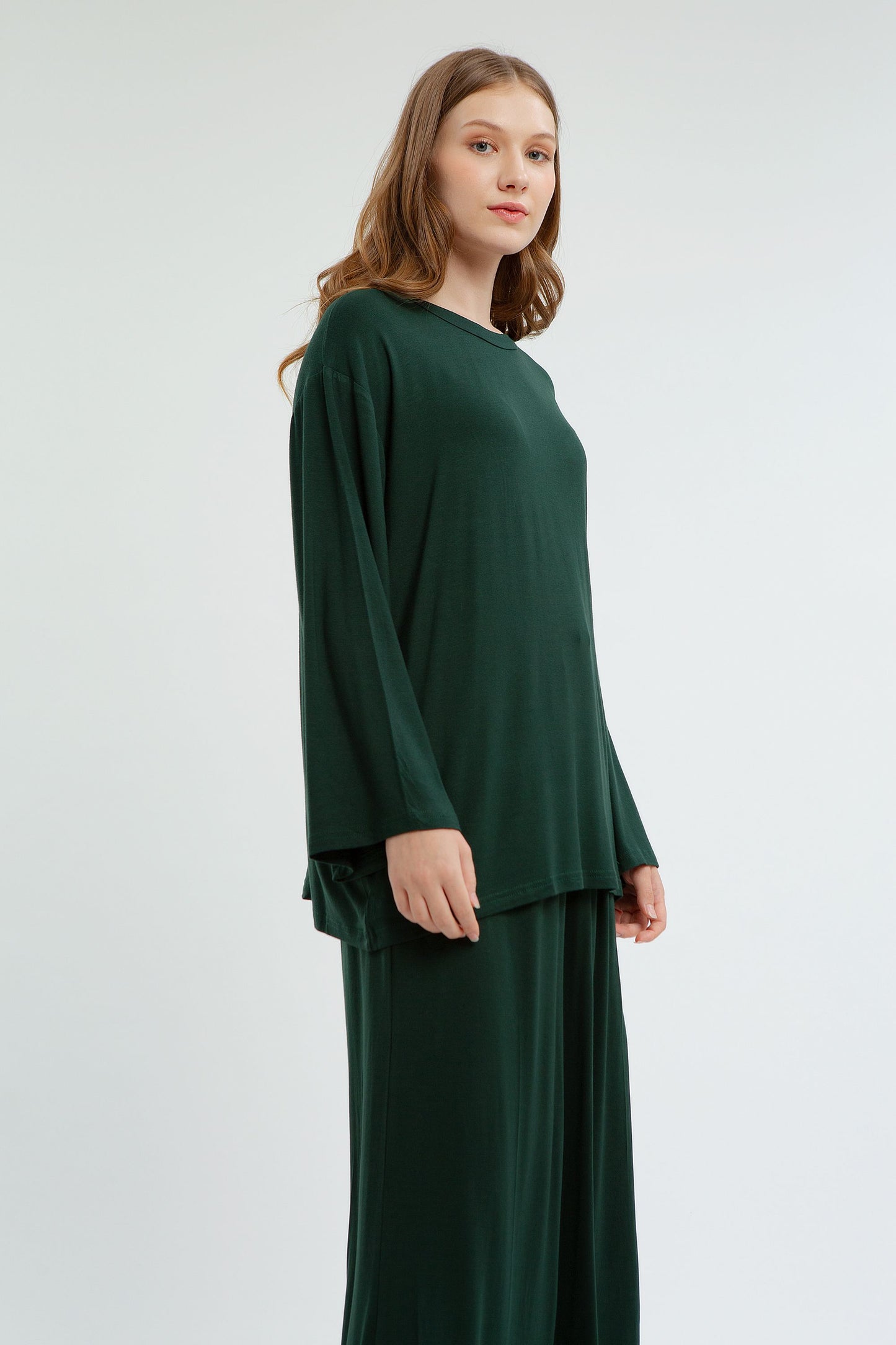 Camani Basic Pajama Longsleeve: Dark Bottle