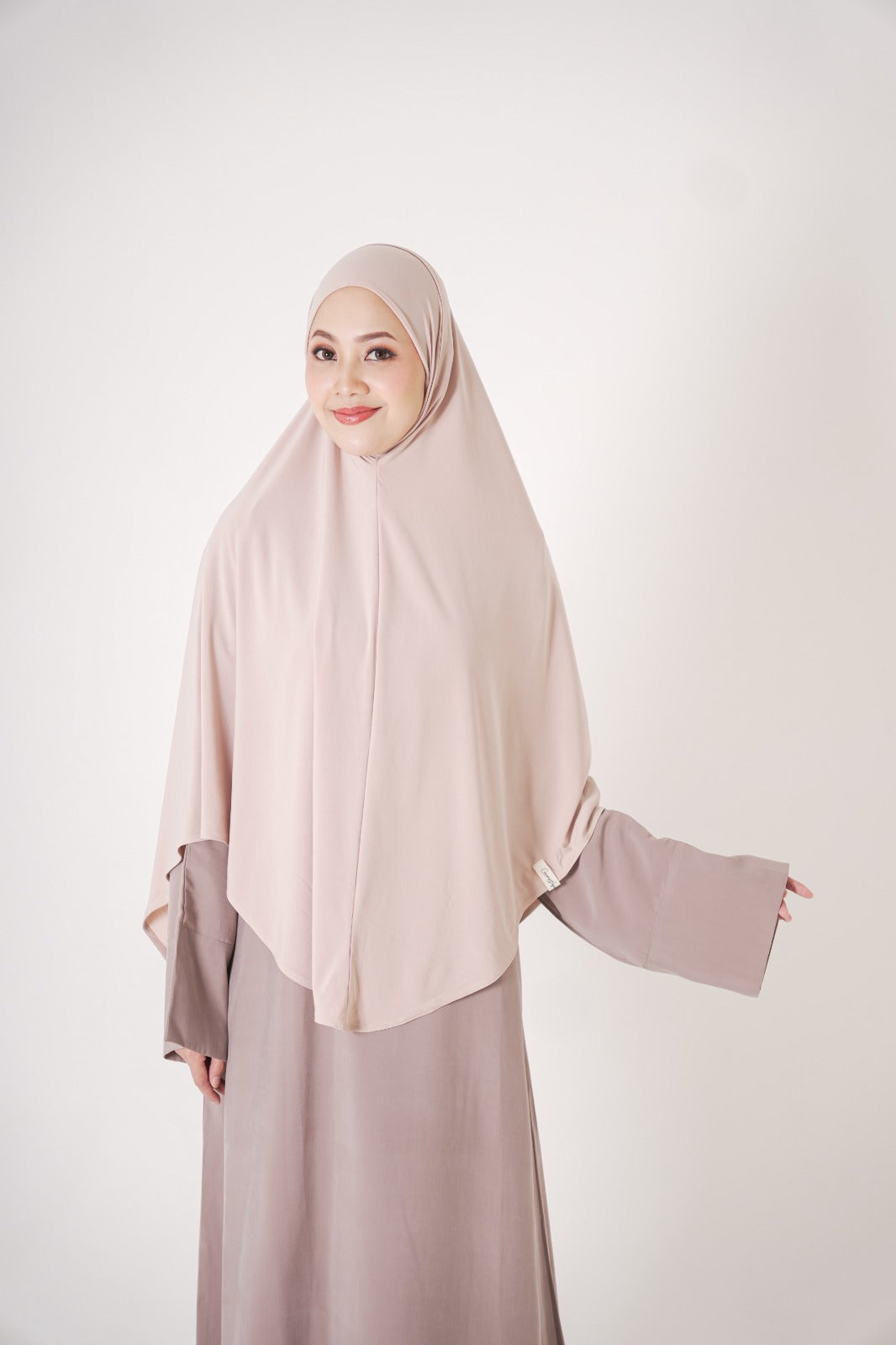 Camani Cupro Basic Abaya - Latte