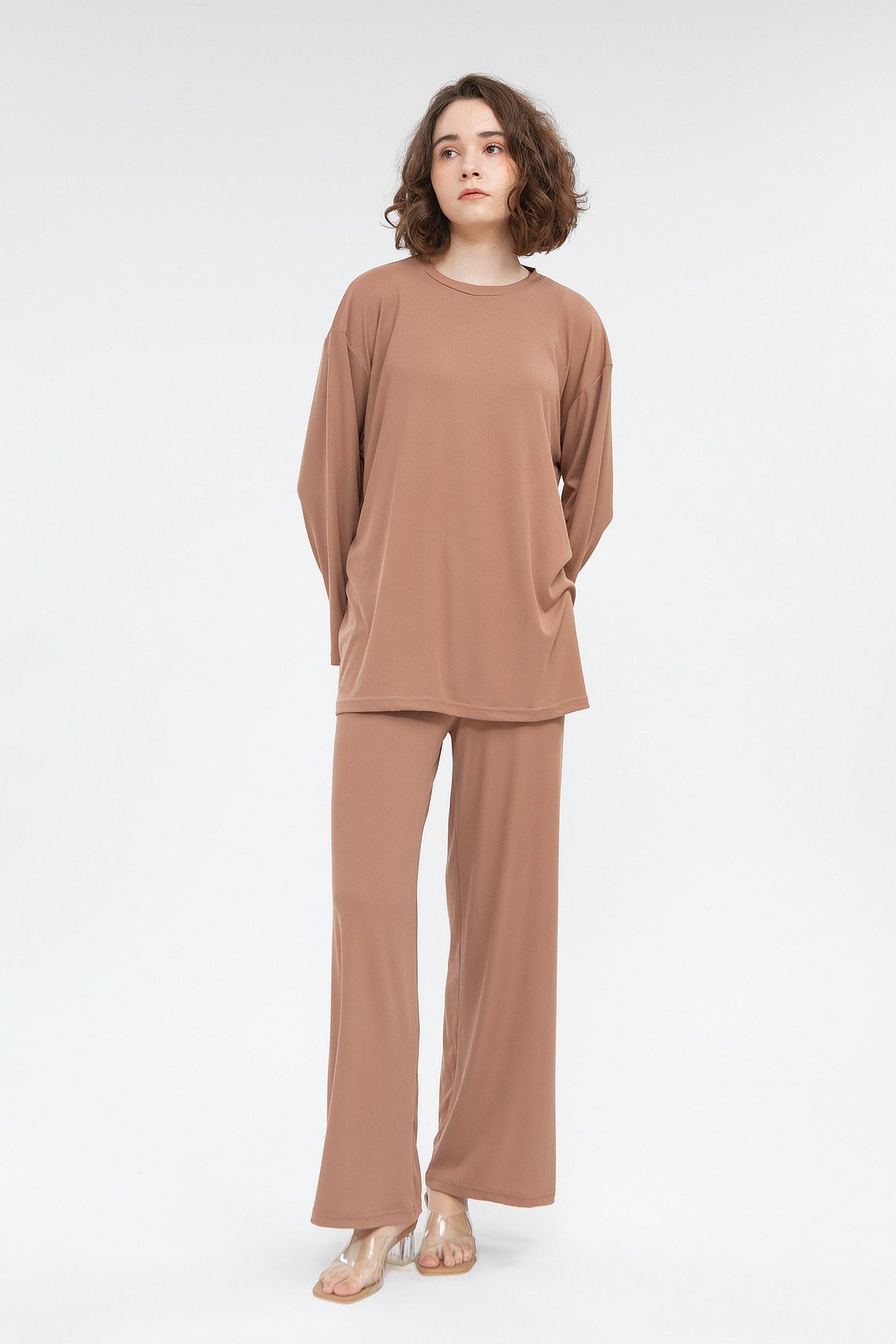 Camani Premium Knit Set Busui: Mocca