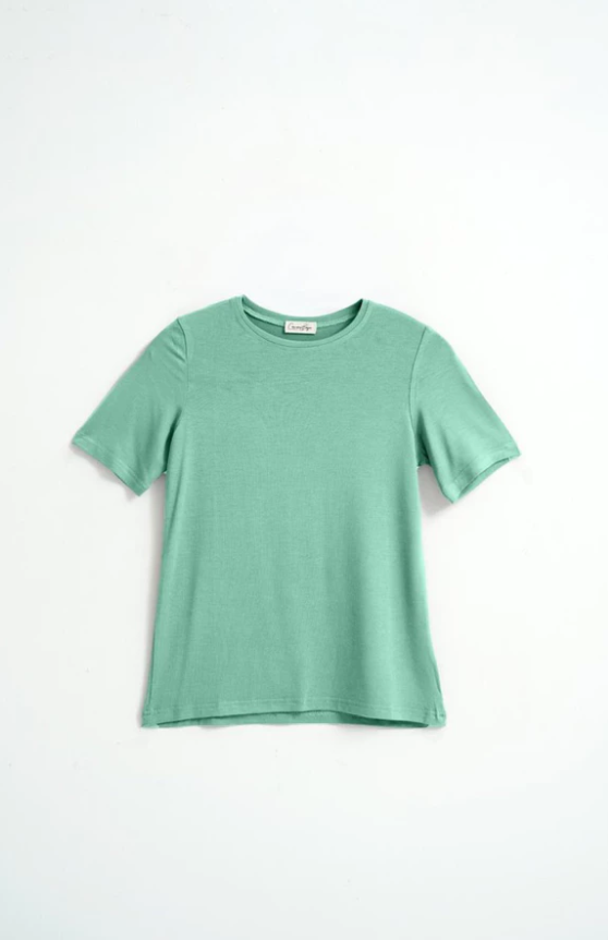 Camani Basic Fitted Top Shortsleeve: Melon