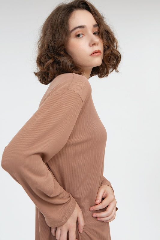 Camani Premium Knit Set Busui: Mocca (Big Size)