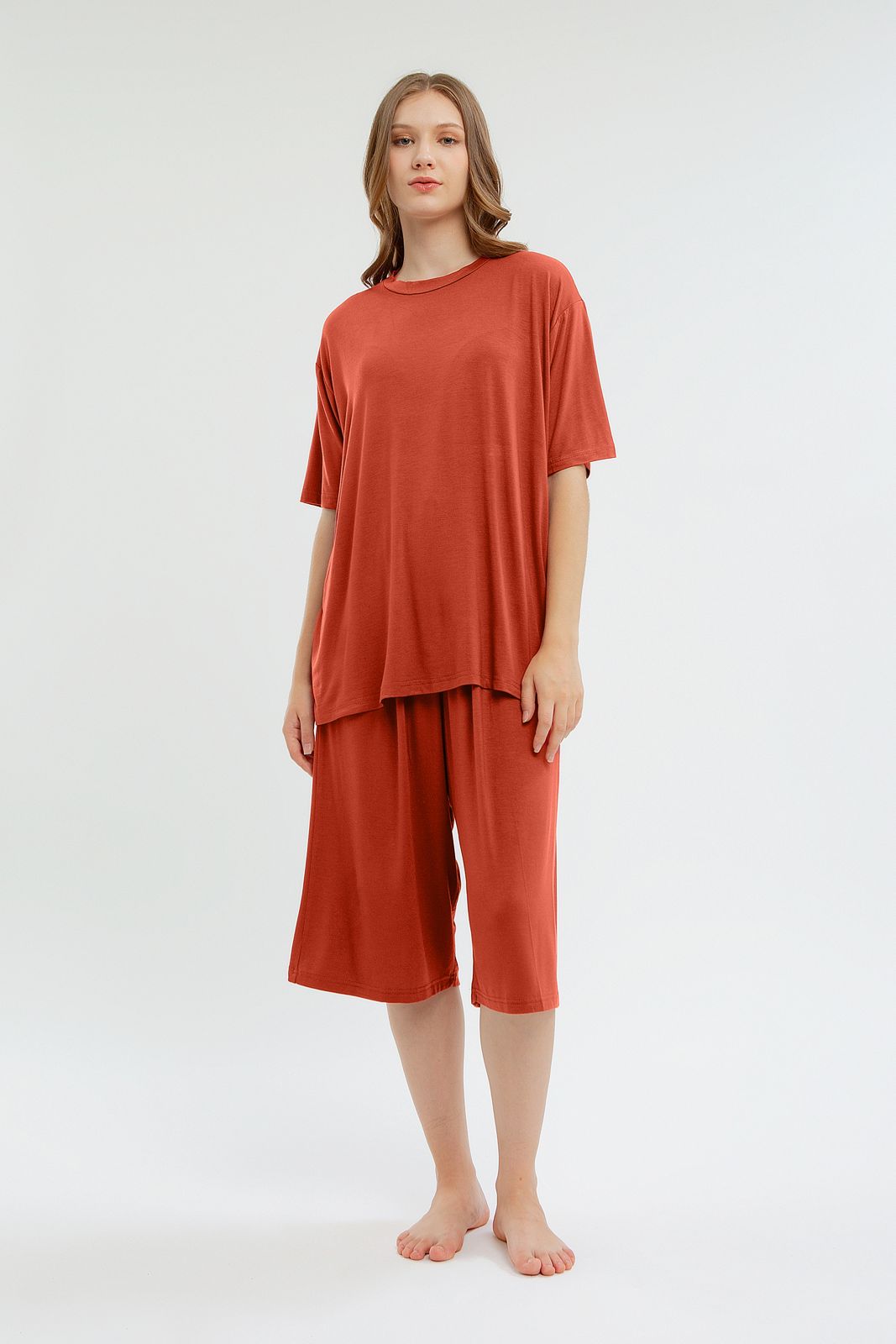 Camani Basic Pajama: Brick