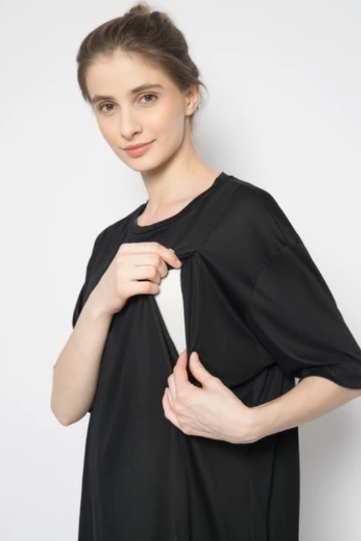 Basic Pajama Set Busui: Black