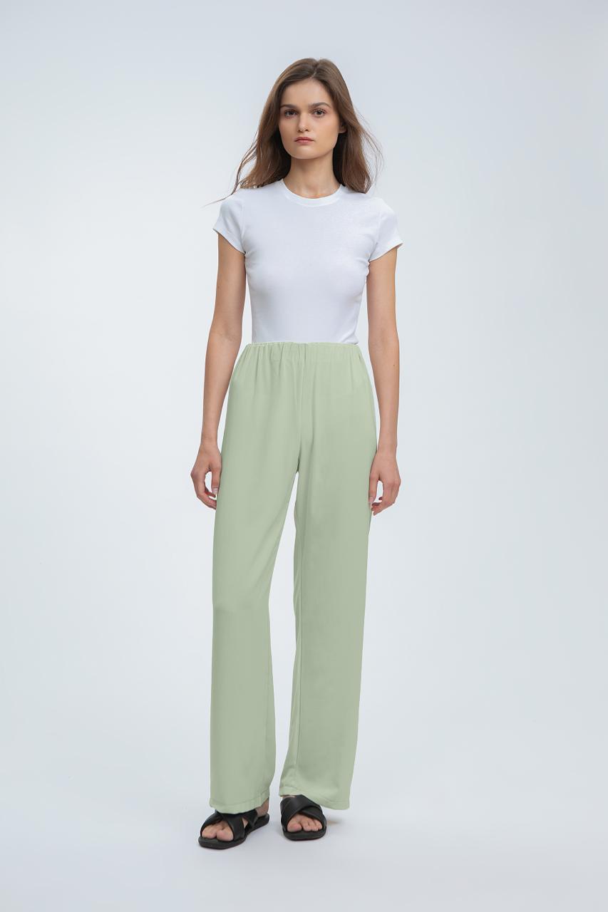 [PRE ORDER 5 DAYS] Camani Silk Pants: Matcha