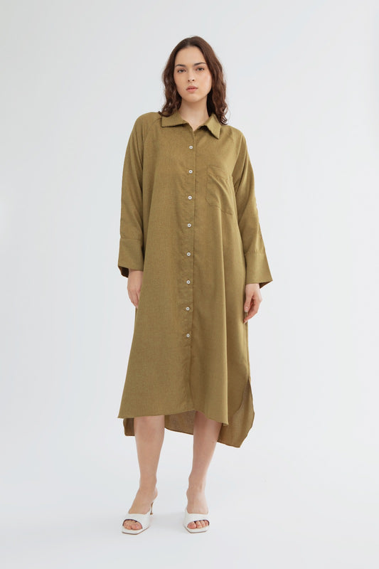 Camani Long Tunic - Olive